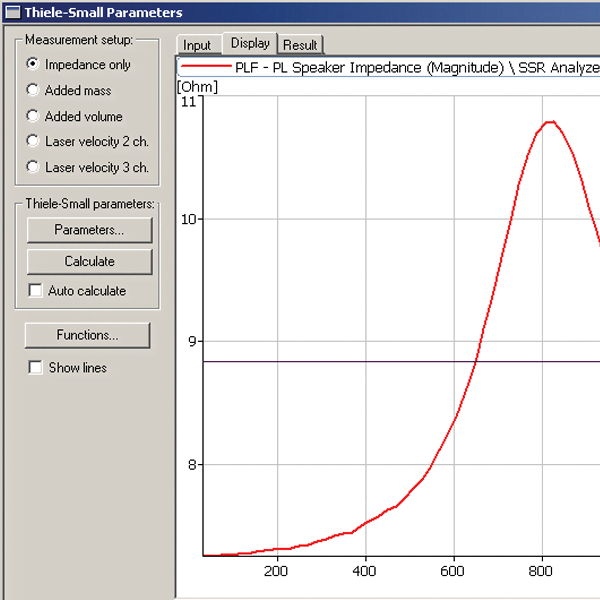 BZ-5604 PULSE Thiele/Small parameters calculation software
