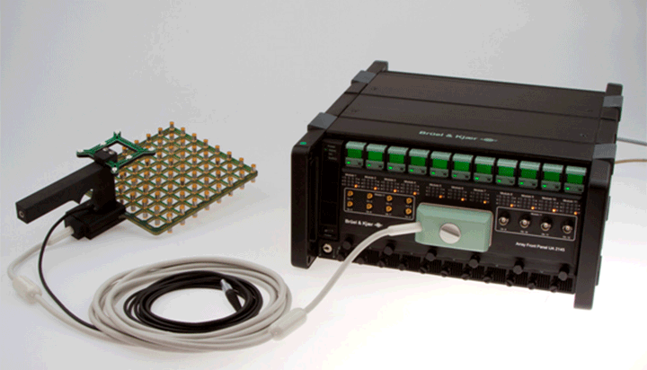 Handheld array used with single signal cable with LAN-XI front-end