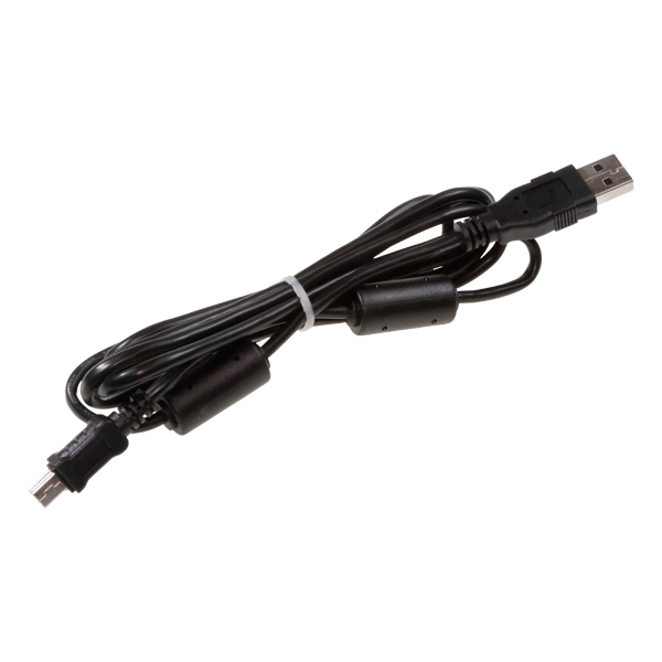 Cable USB 2,0 with 2x ferrite USB-A (M) to USB Mini-B (M) 1,8m(5.9ft) max.+70°C (158°F)